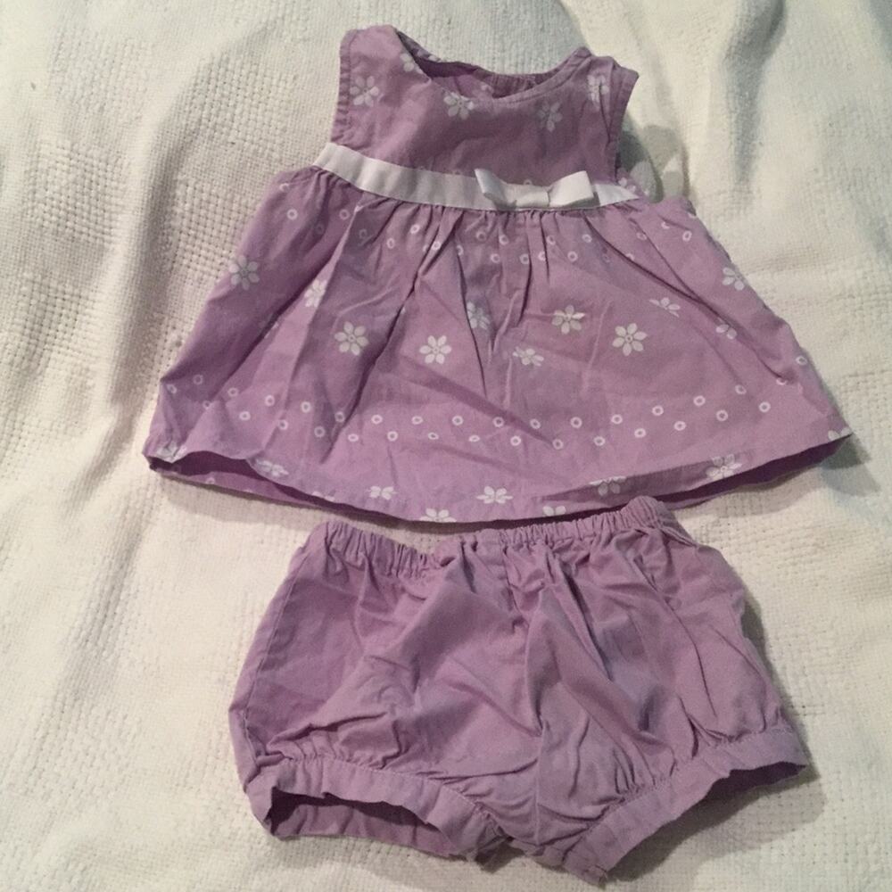 Gymboree 2 piece summer outfit lavender worn once
